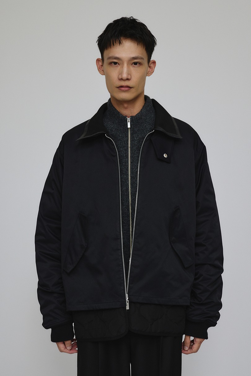 キルティングレイヤーフライトジャケット 詳細画像 BLK 5