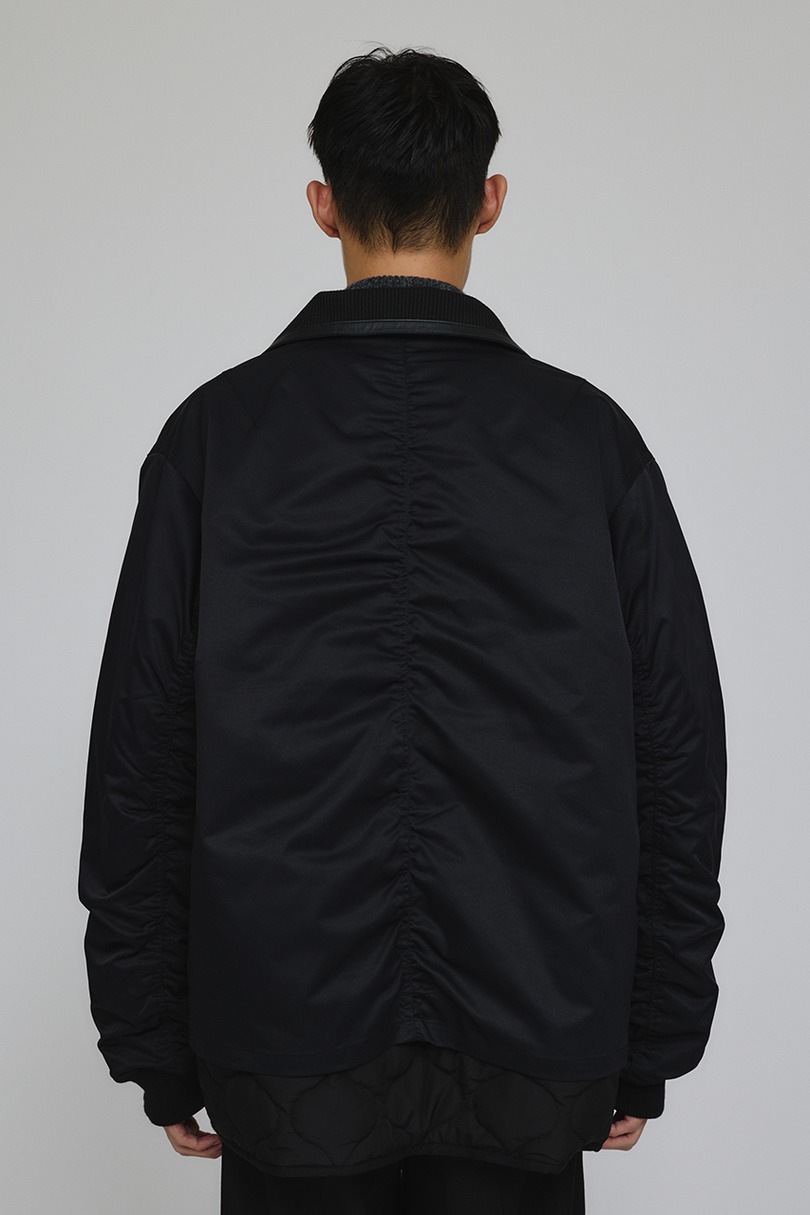 キルティングレイヤーフライトジャケット 詳細画像 BLK 8
