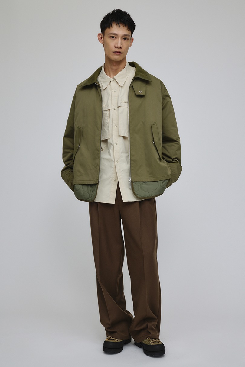 キルティングレイヤーフライトジャケット