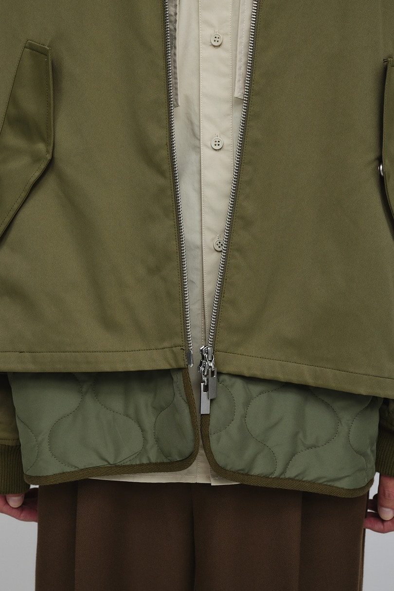 キルティングレイヤーフライトジャケット 詳細画像 KHA 10