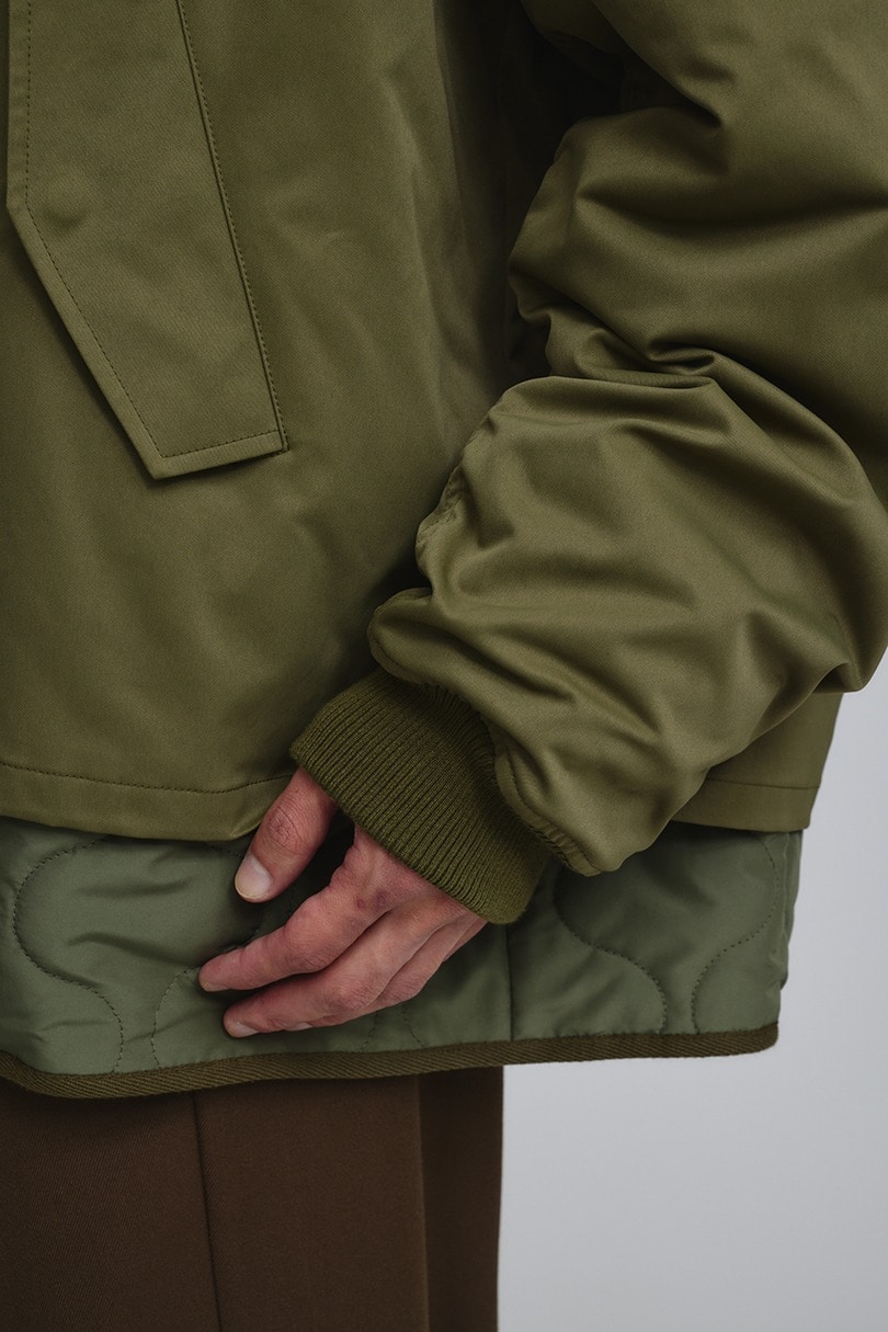 キルティングレイヤーフライトジャケット 詳細画像 KHA 11