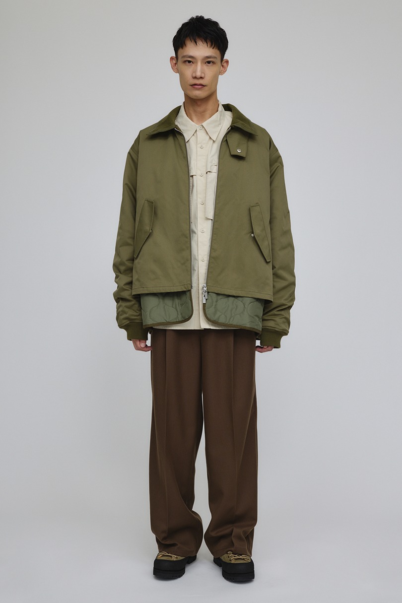 キルティングレイヤーフライトジャケット 詳細画像 KHA 2