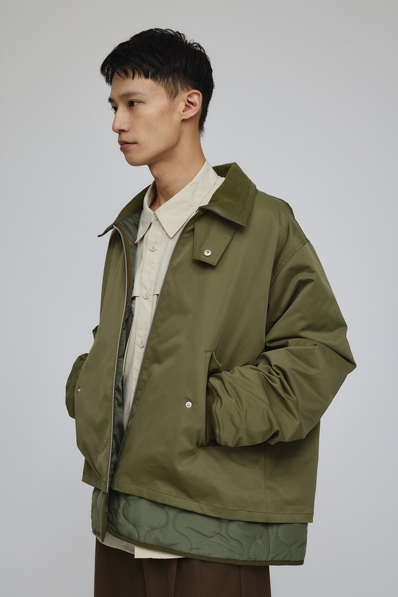 キルティングレイヤーフライトジャケット 詳細画像 KHA 3