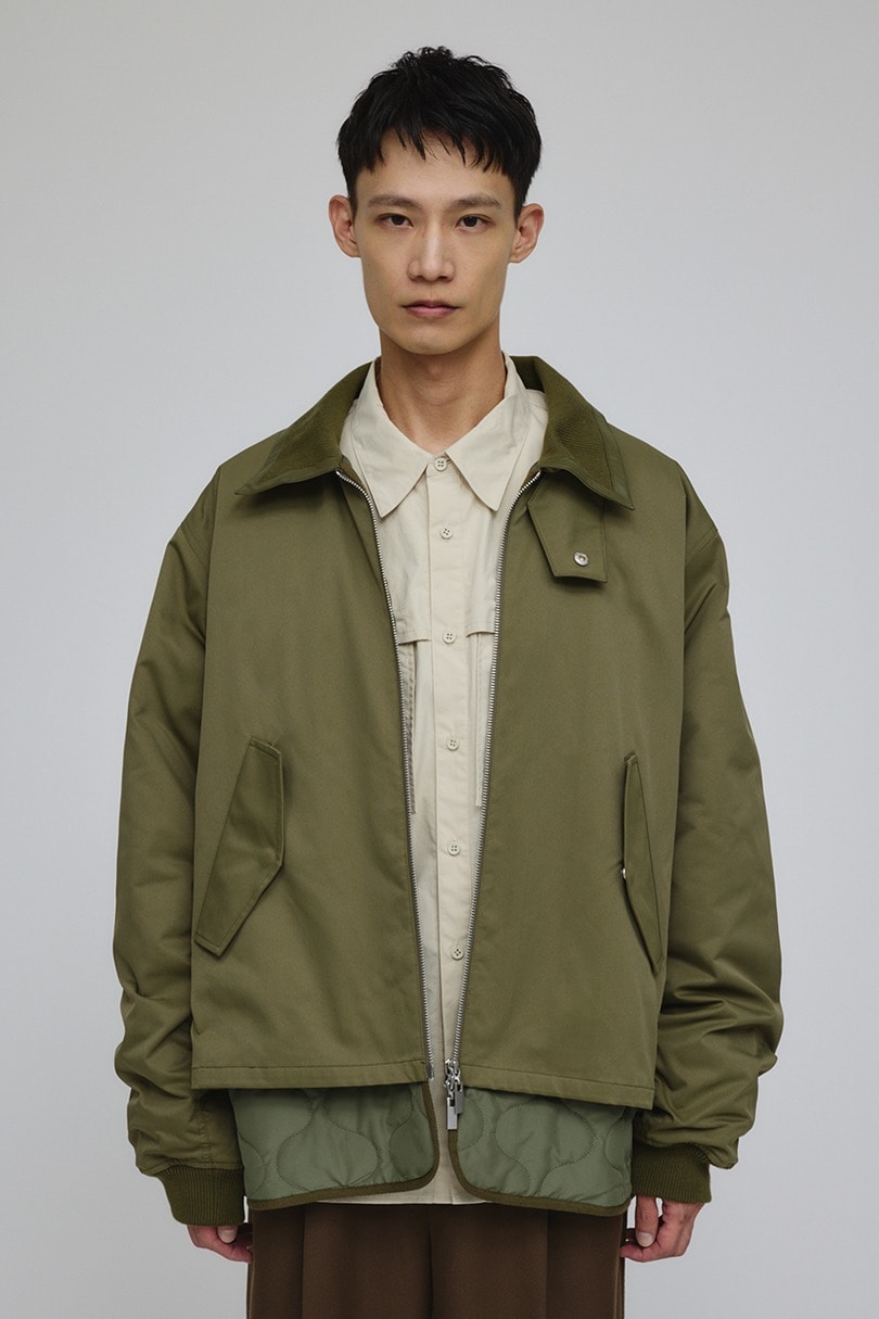 キルティングレイヤーフライトジャケット 詳細画像 KHA 4