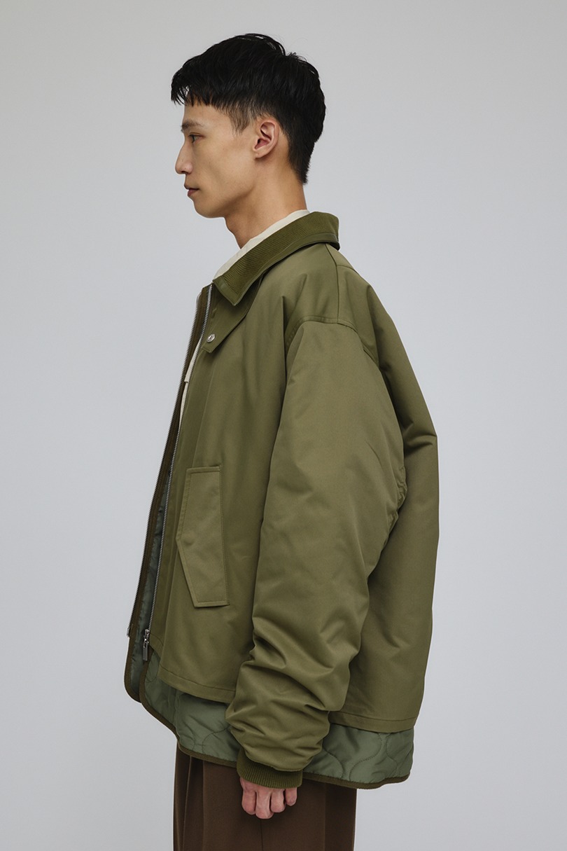 キルティングレイヤーフライトジャケット 詳細画像 KHA 7