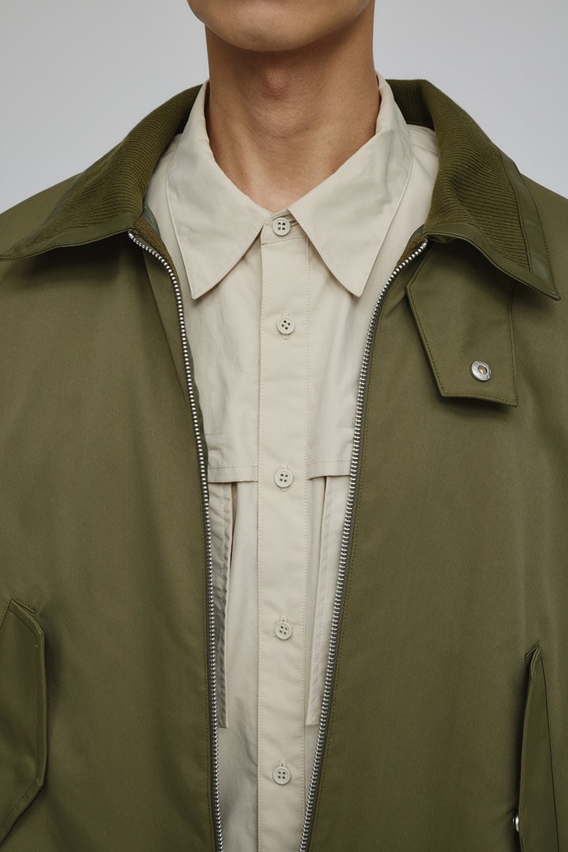 キルティングレイヤーフライトジャケット 詳細画像 KHA 9