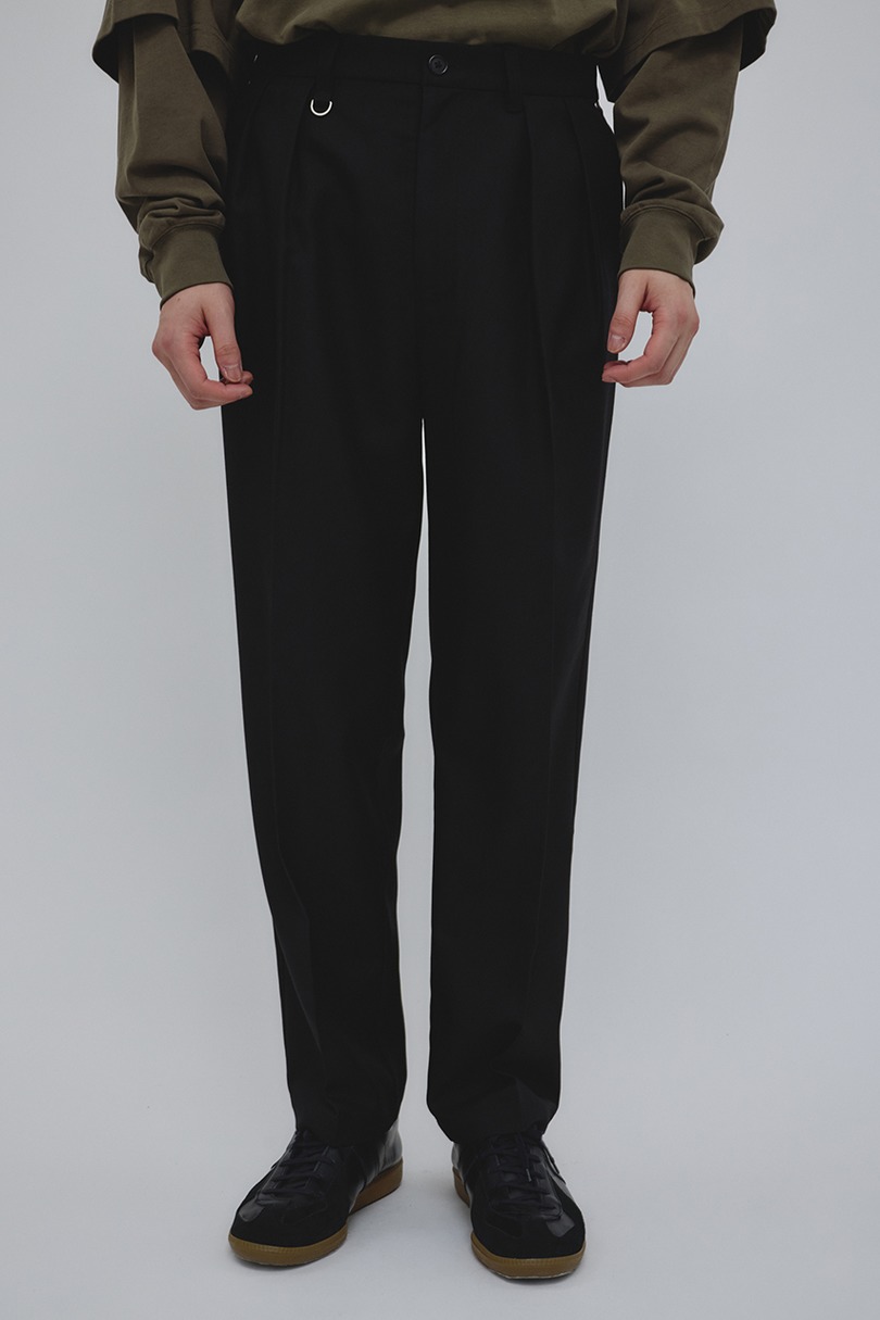 2タックテーパードパンツ 詳細画像 BLK 4