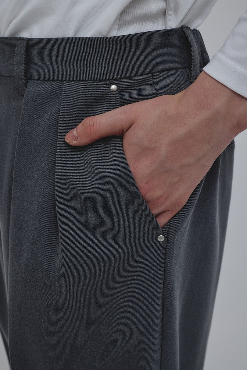 2タックテーパードパンツ 詳細画像 GRY 11