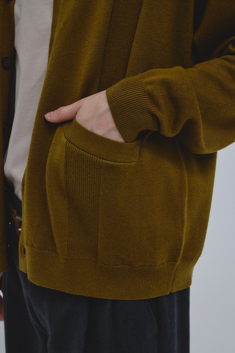リブカラーニットカーディガン 詳細画像 KHA 10