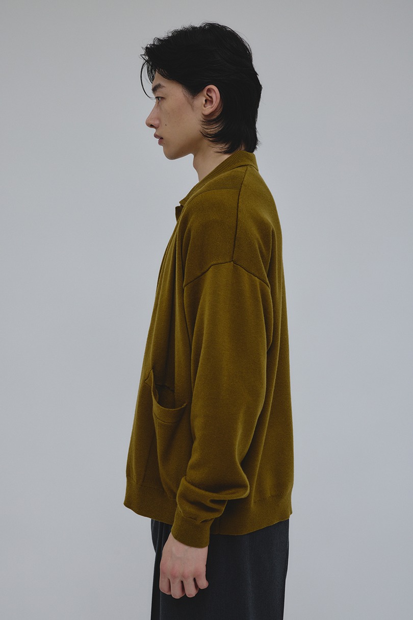 リブカラーニットカーディガン 詳細画像 KHA 6