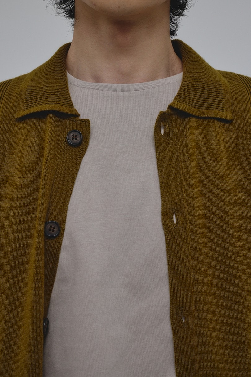 リブカラーニットカーディガン 詳細画像 KHA 9