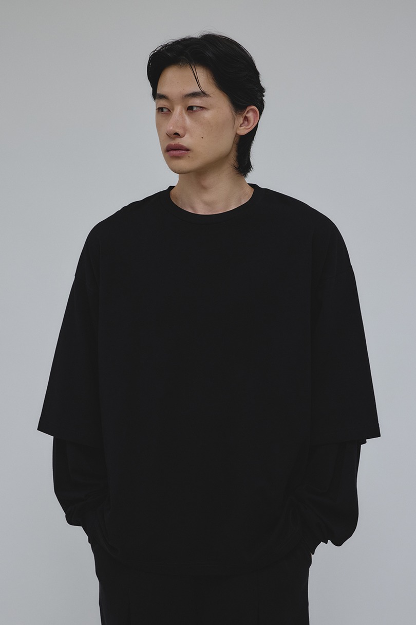 レイヤードロングスリーブT 詳細画像 BLK 4