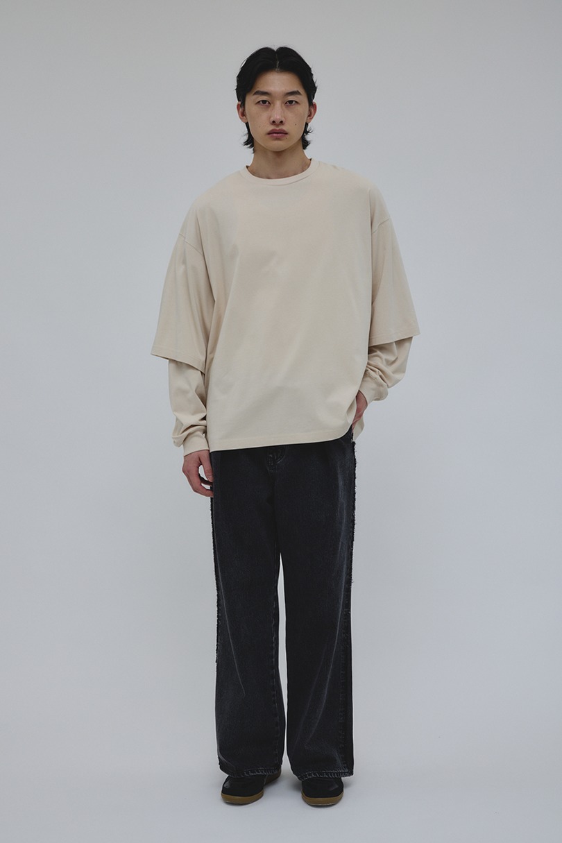 レイヤードロングスリーブT 詳細画像 L/BEG 2