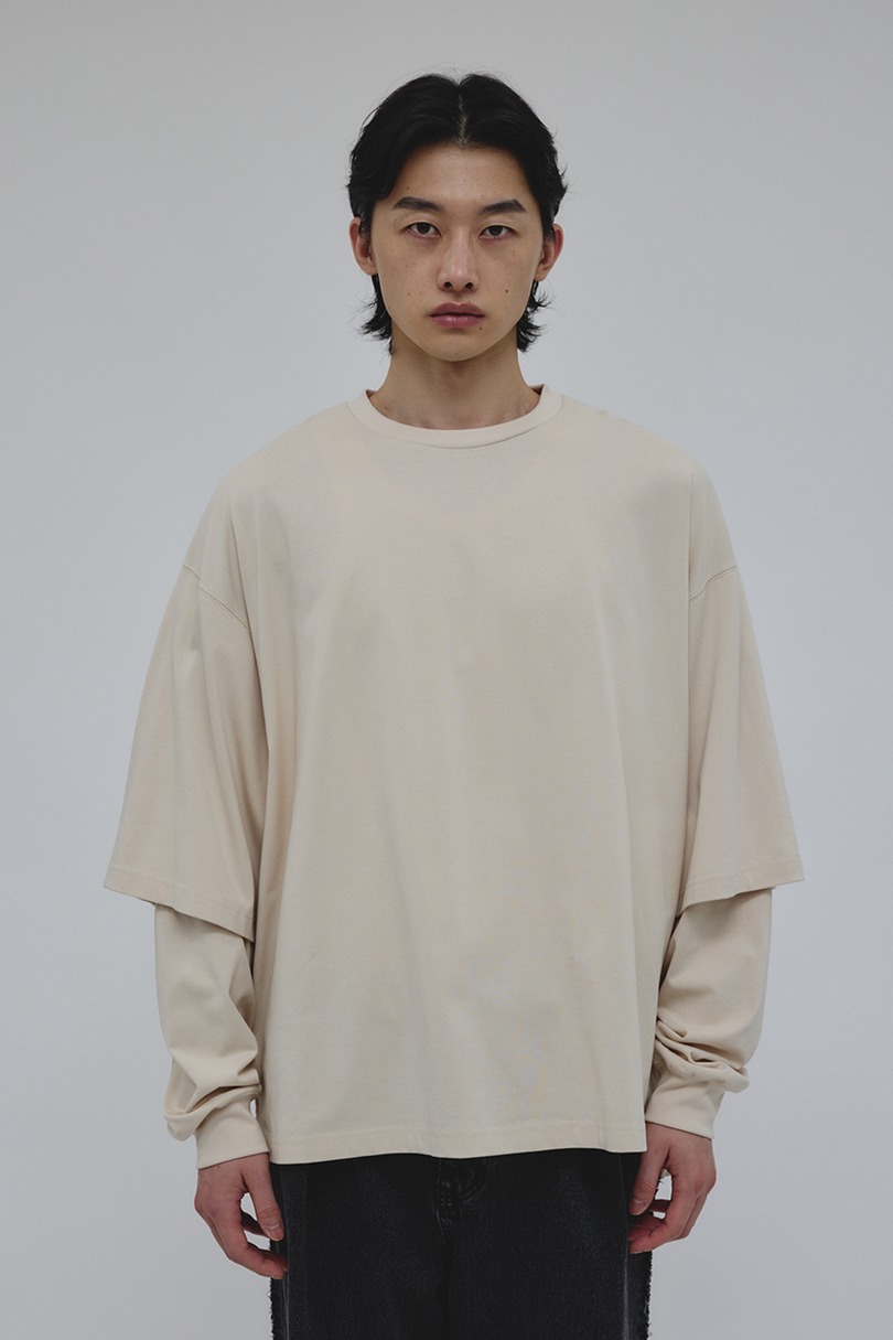 レイヤードロングスリーブT 詳細画像 L/BEG 3