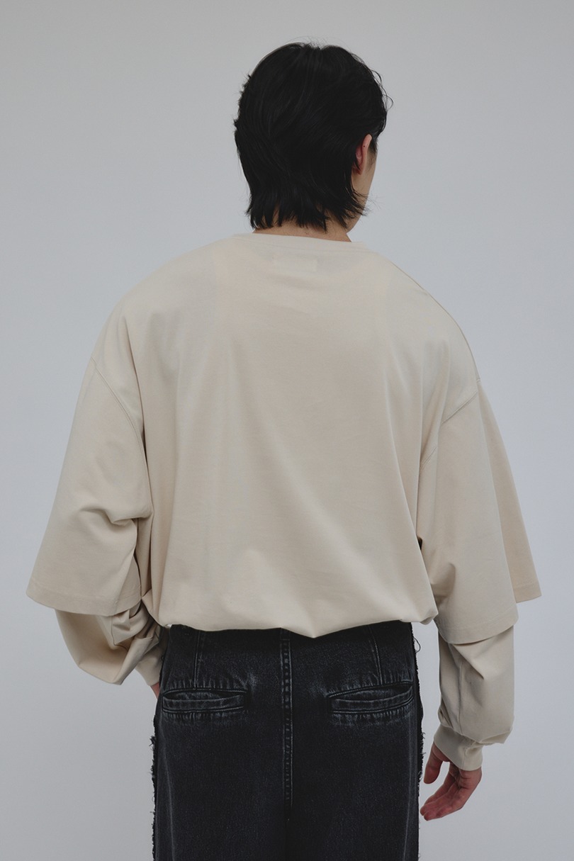 レイヤードロングスリーブT 詳細画像 L/BEG 7