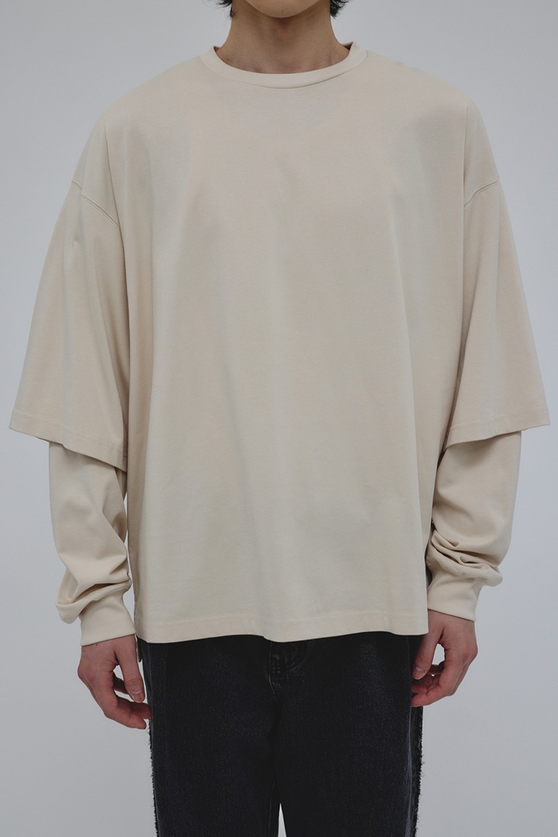 レイヤードロングスリーブT 詳細画像 L/BEG 8