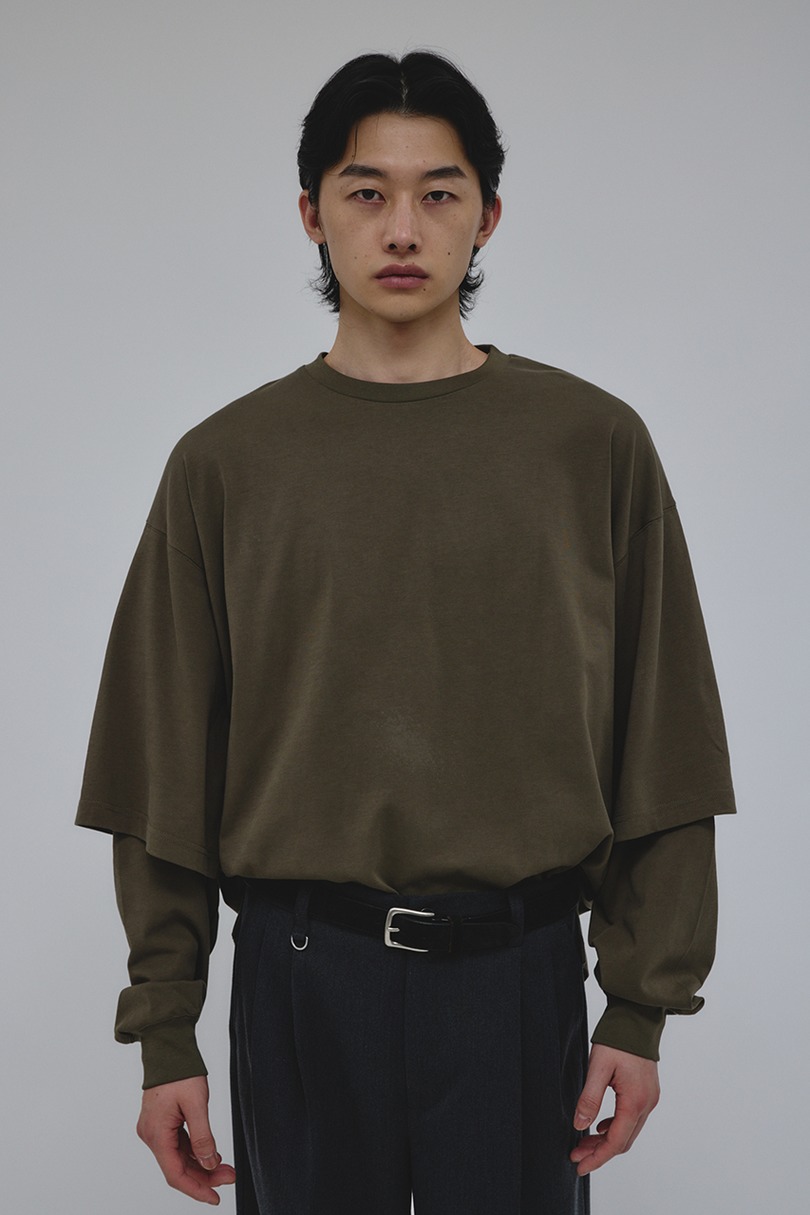 レイヤードロングスリーブT 詳細画像 KHA 8