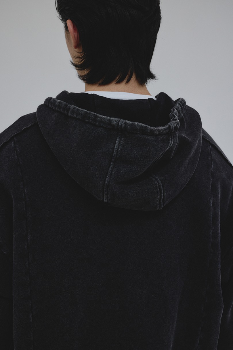 ピグメントジップパーカー 詳細画像 BLK 10