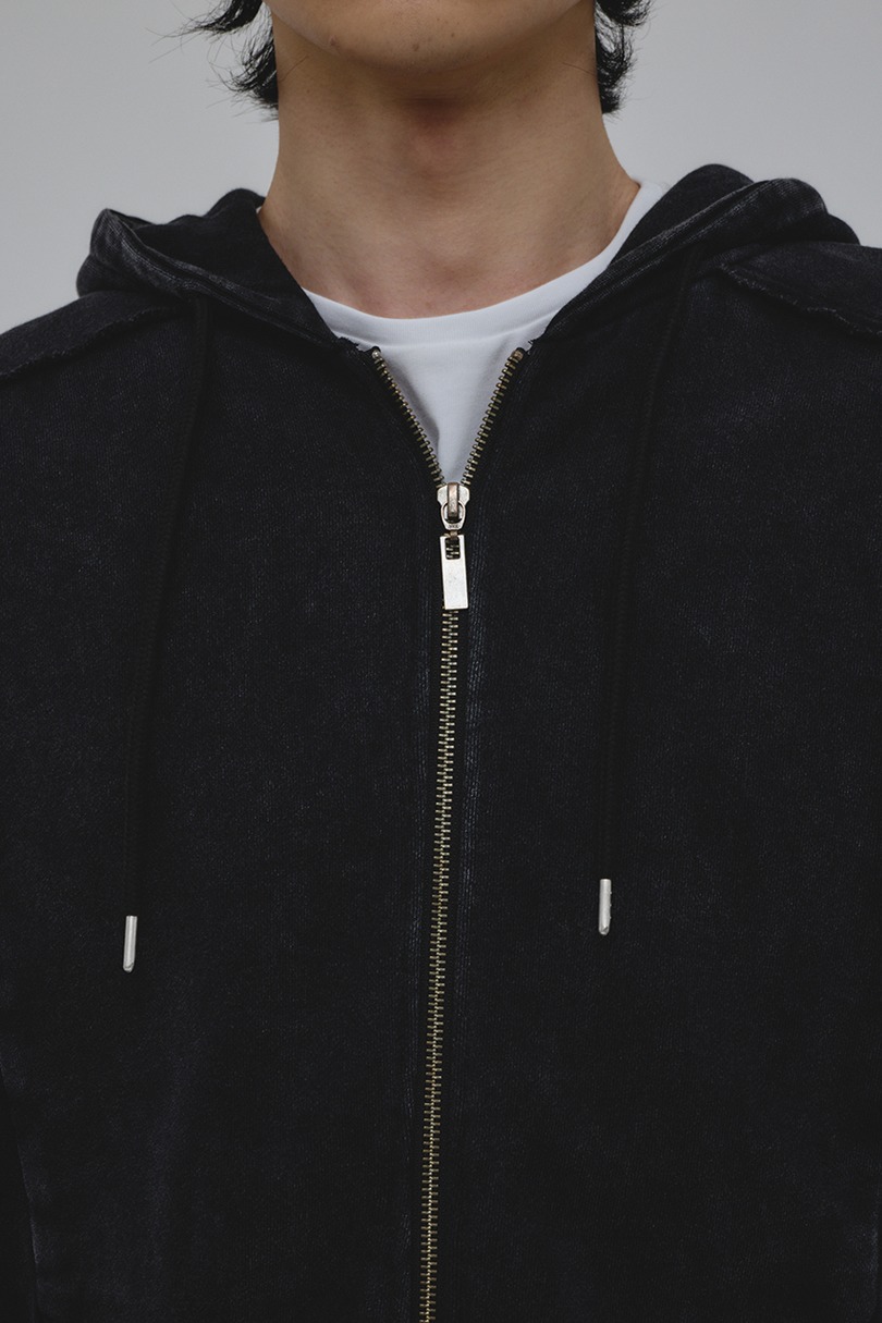 ピグメントジップパーカー 詳細画像 BLK 6