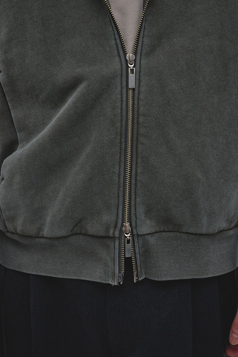 ピグメントジップパーカー 詳細画像 GRY 10