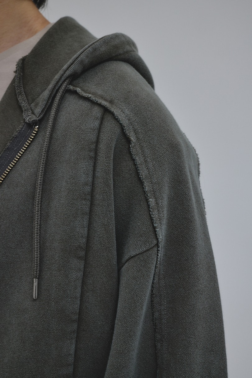 ピグメントジップパーカー 詳細画像 GRY 12