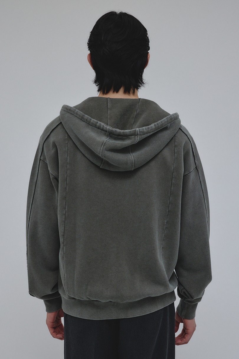 ピグメントジップパーカー 詳細画像 GRY 7