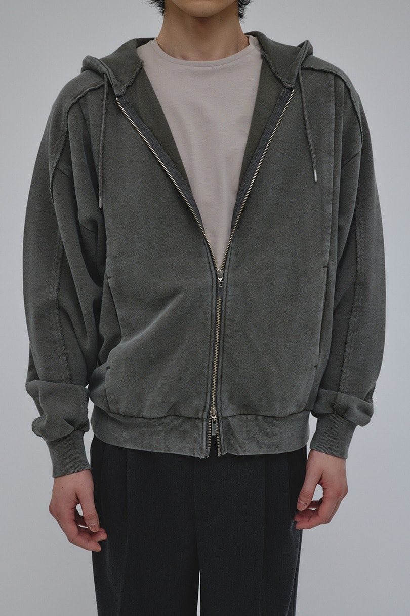 ピグメントジップパーカー 詳細画像 GRY 8