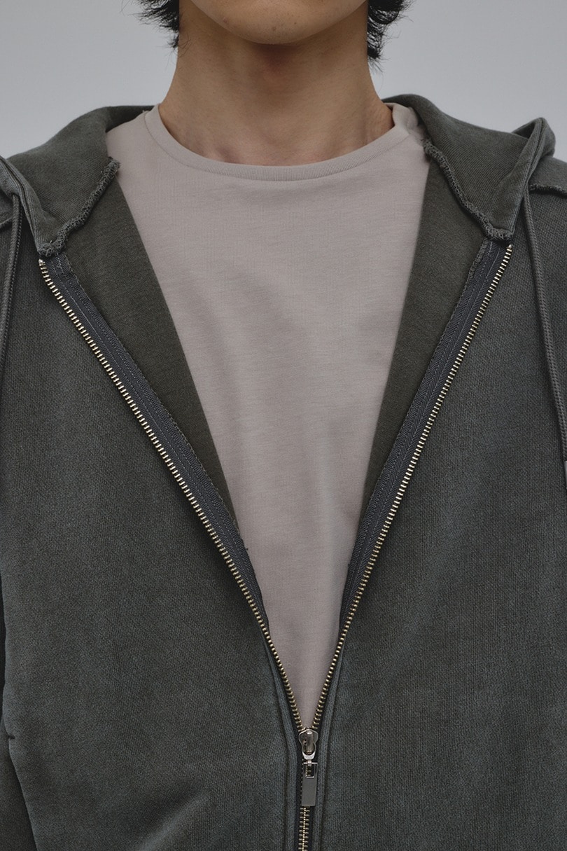 ピグメントジップパーカー 詳細画像 GRY 9