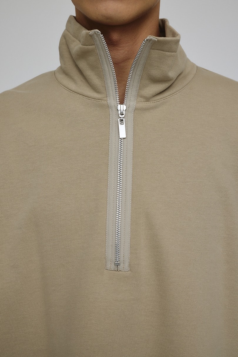 レイヤードハーフジップスウェット 詳細画像 BEG 10