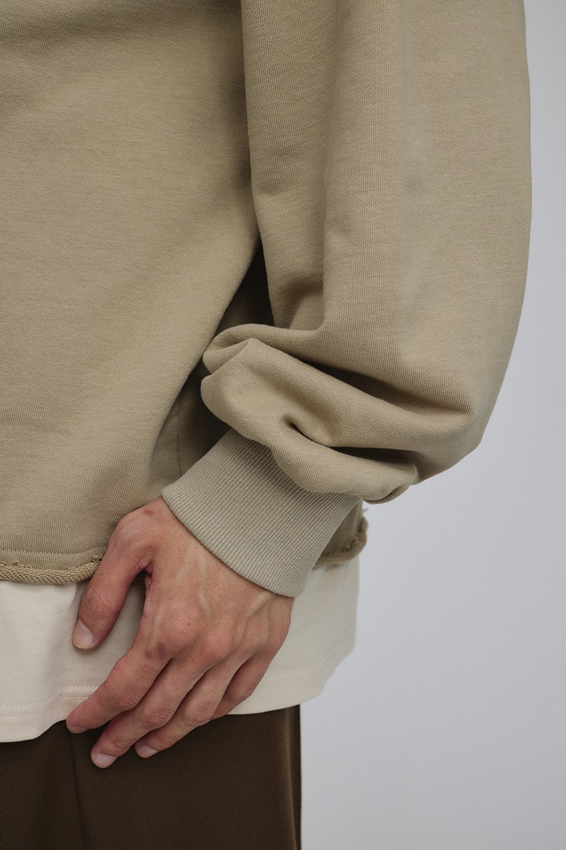 レイヤードハーフジップスウェット 詳細画像 BEG 12