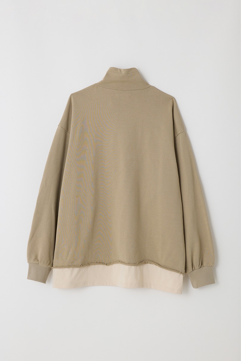 レイヤードハーフジップスウェット 詳細画像 BEG 15