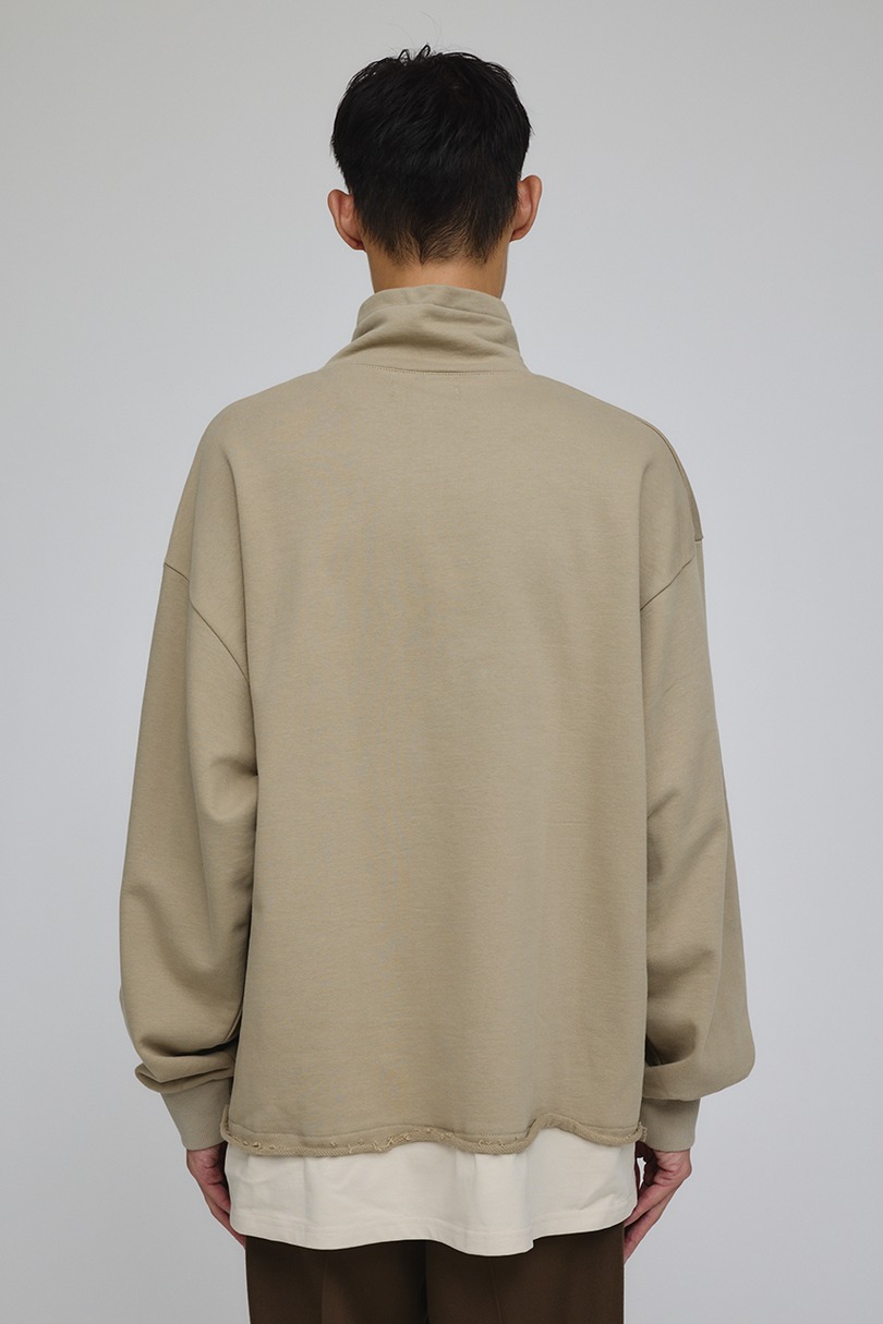 レイヤードハーフジップスウェット 詳細画像 BEG 7