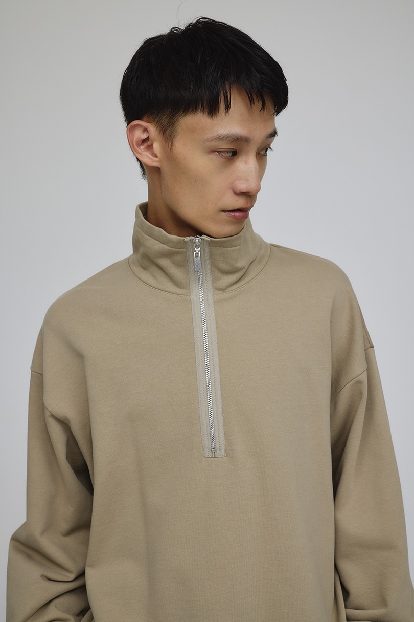レイヤードハーフジップスウェット 詳細画像 BEG 9