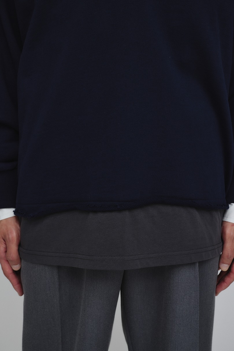 レイヤードハーフジップスウェット 詳細画像 NVY 10