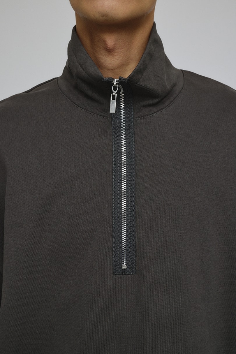 レイヤードハーフジップスウェット 詳細画像 GRY 10