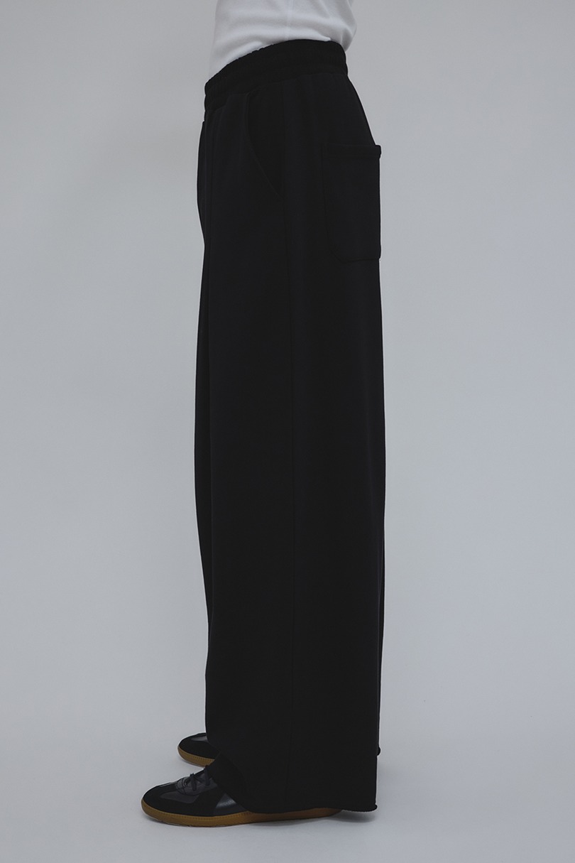 ワイドタックスウェットパンツ 詳細画像 BLK 5
