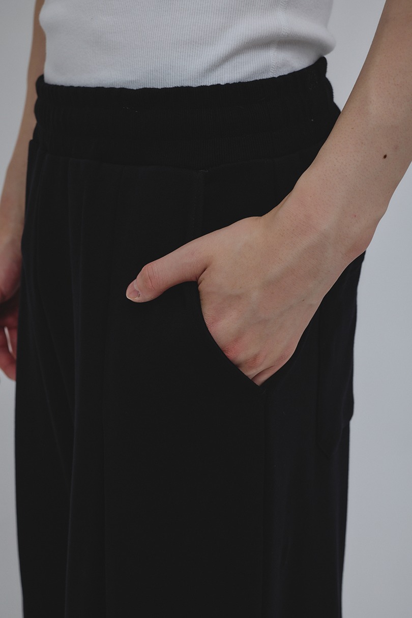 ワイドタックスウェットパンツ 詳細画像 BLK 7