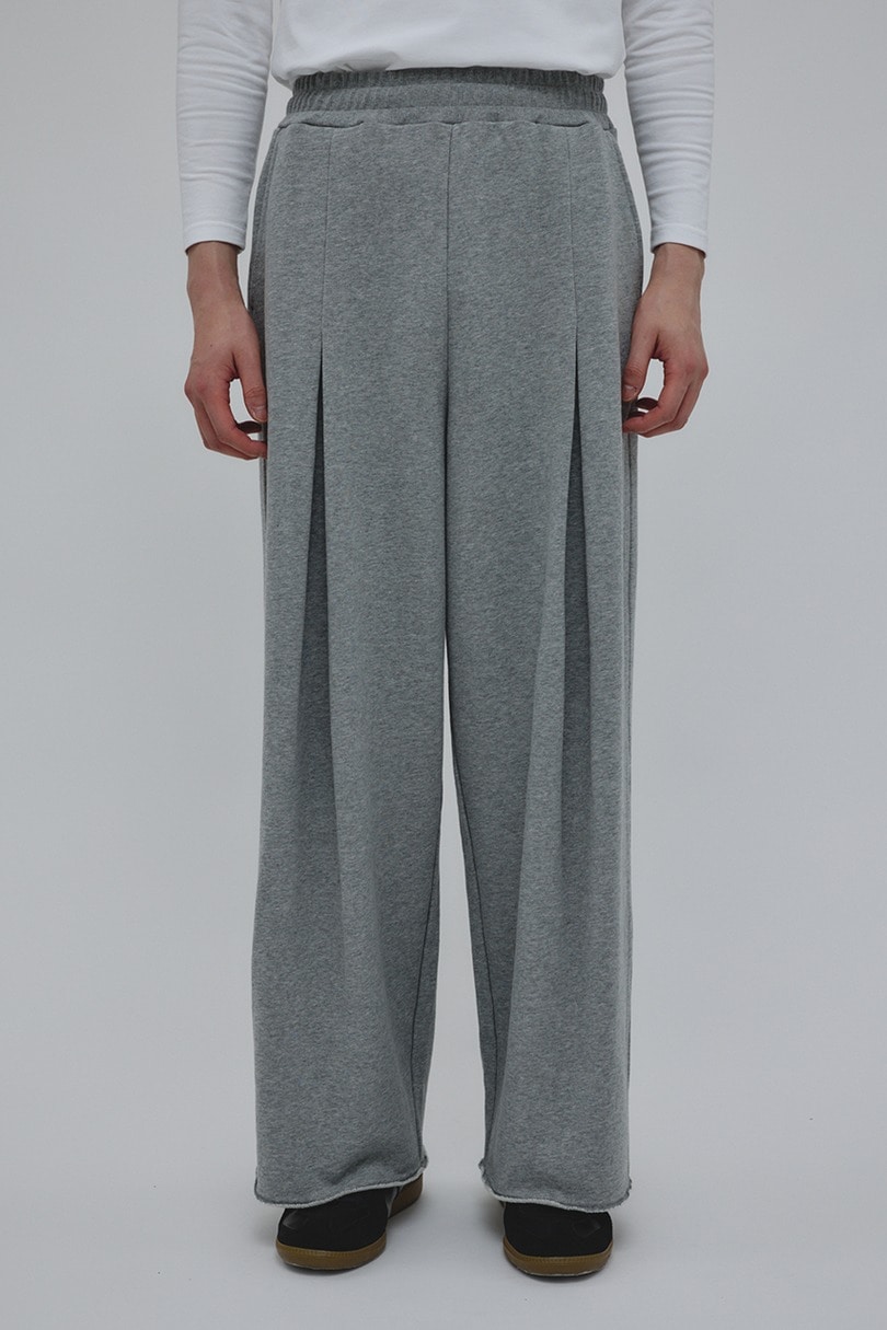 ワイドタックスウェットパンツ 詳細画像 T.GRY 4