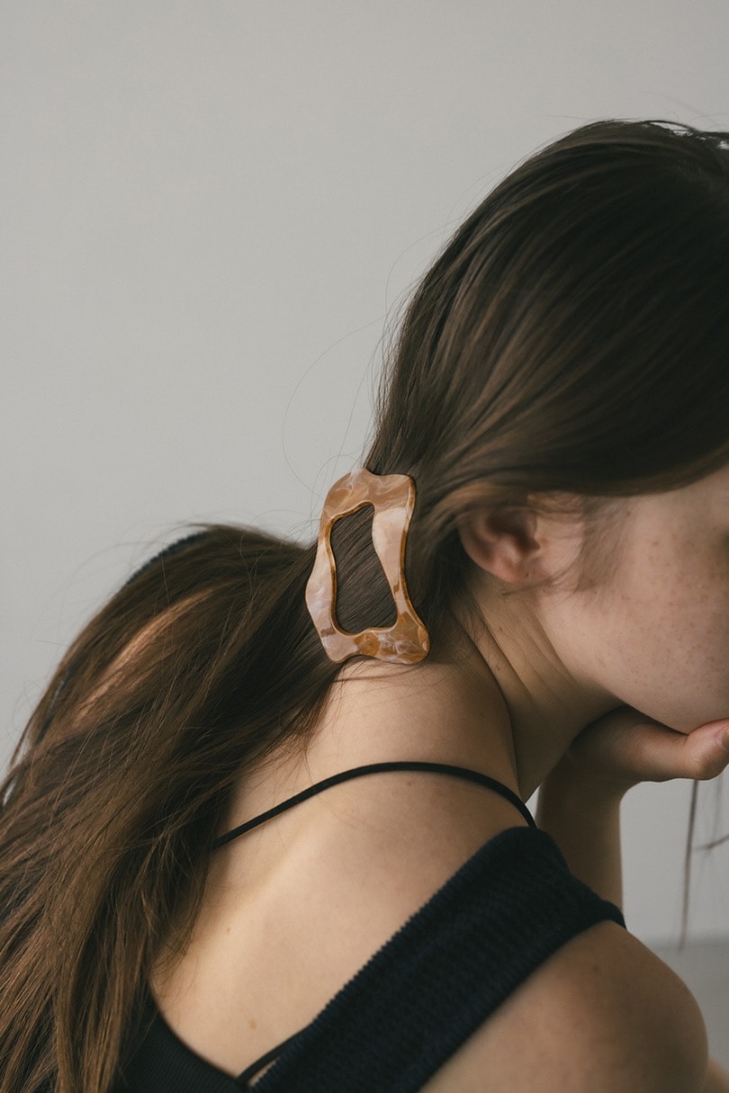 マーブルバレッタ 詳細画像 BRN 3