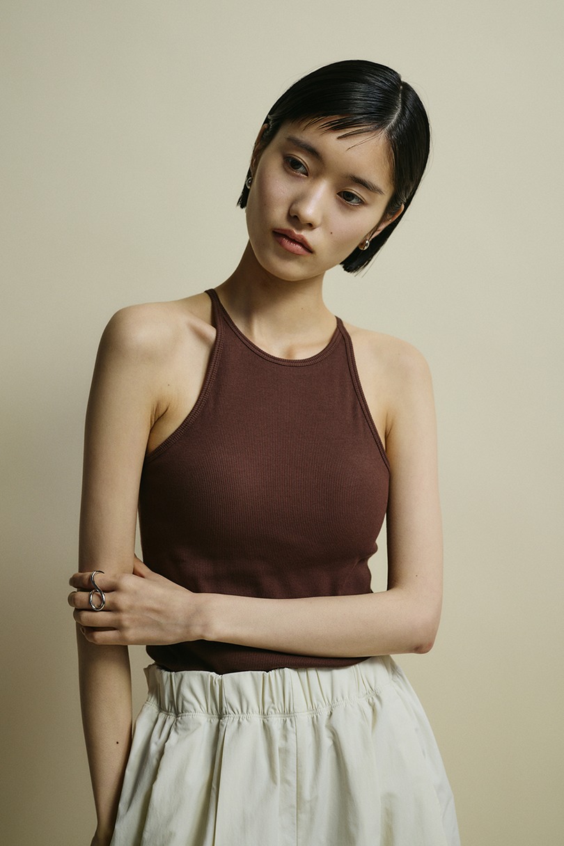 カップ付きアメスリタンク 詳細画像 BRN 2