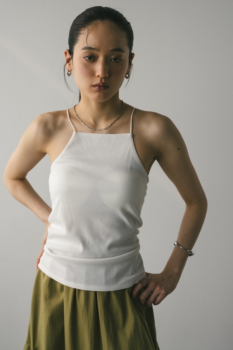 カップ付きアメスリキャミ 詳細画像 WHT 2