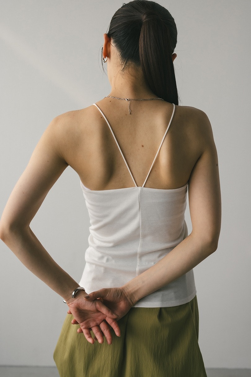 カップ付きアメスリキャミ 詳細画像 WHT 3