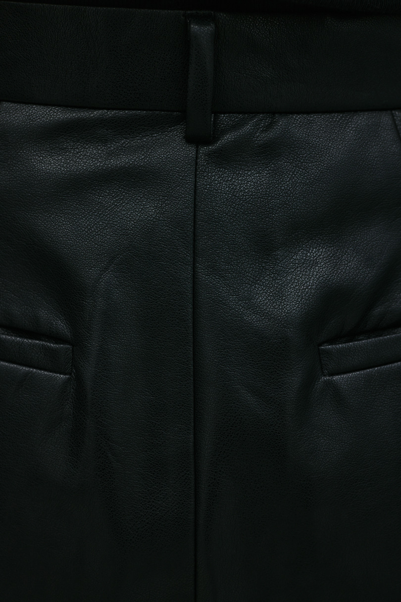 フェイクレザーストレートパンツ 詳細画像 BLK 11