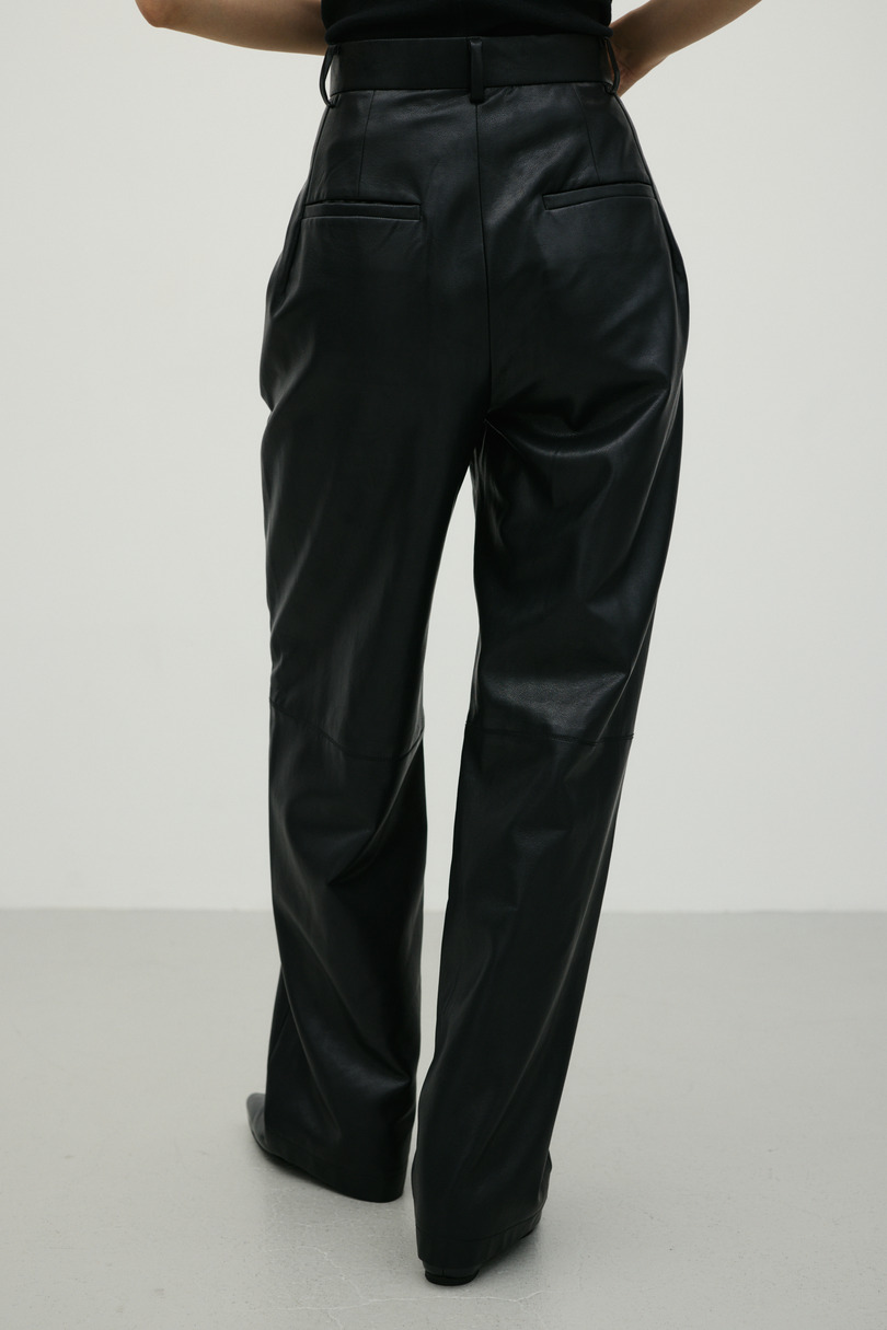 フェイクレザーストレートパンツ 詳細画像 BLK 6