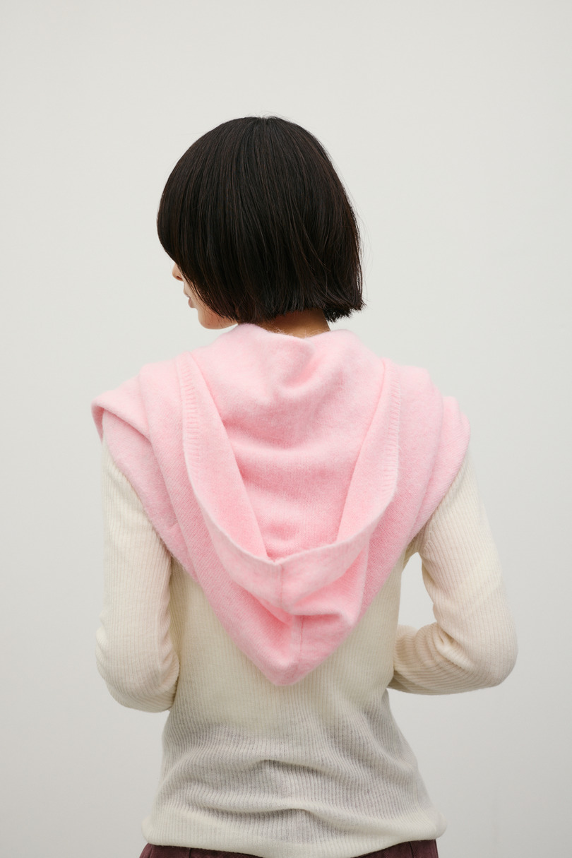 ニットフーディースカーフ 詳細画像 PNK 4