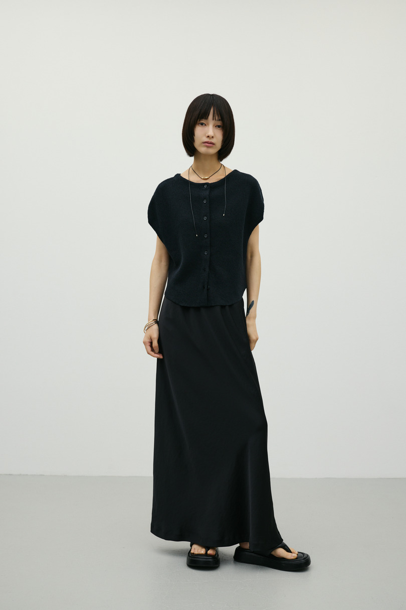 2WAYブークレーニットトップ 詳細画像 BLK 2