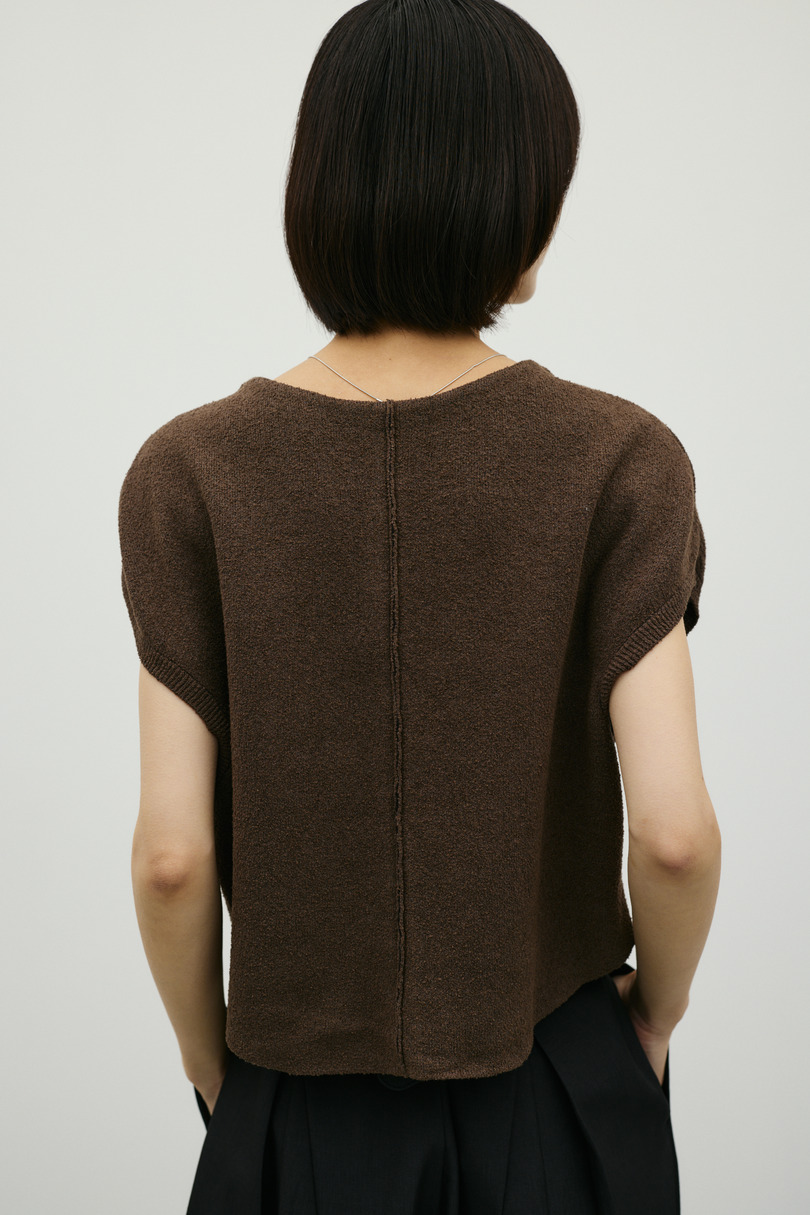 2WAYブークレーニットトップ 詳細画像 BRN 9