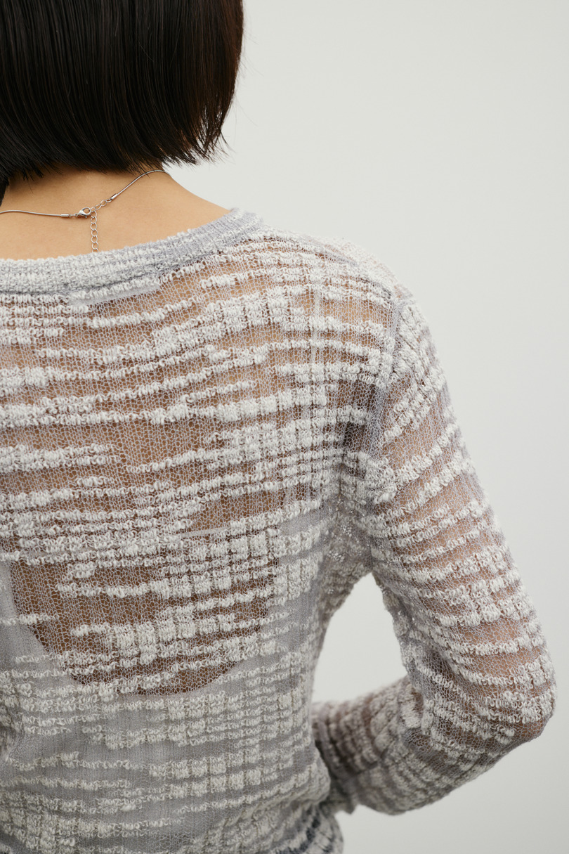 コットンキャンディシアーニット 詳細画像 GRY 10
