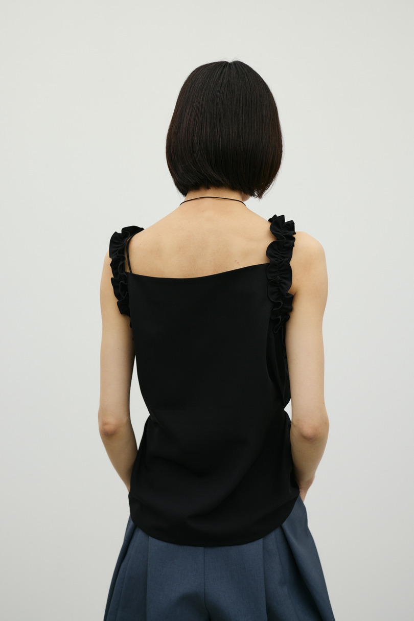 フリルショルダーキャミソール 詳細画像 BLK 8