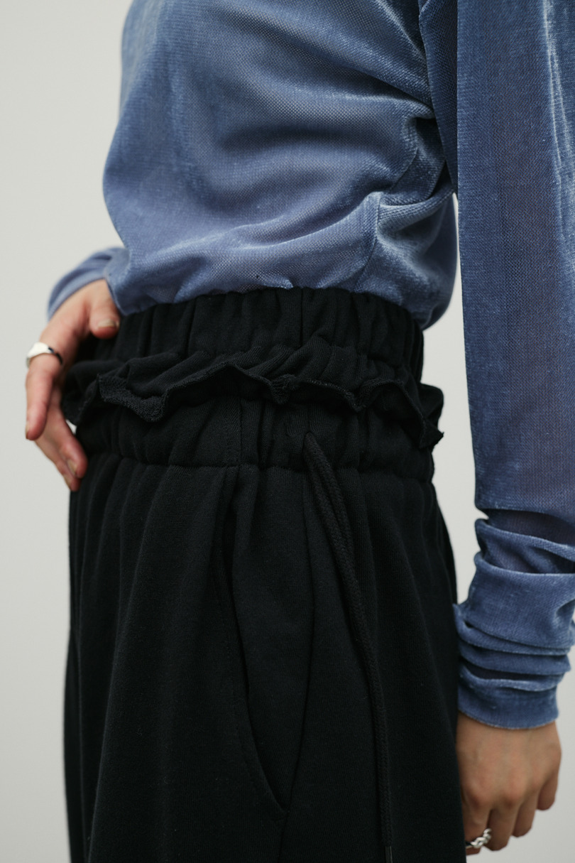 ダブルウエストスウェットパンツ 詳細画像 BLK 6